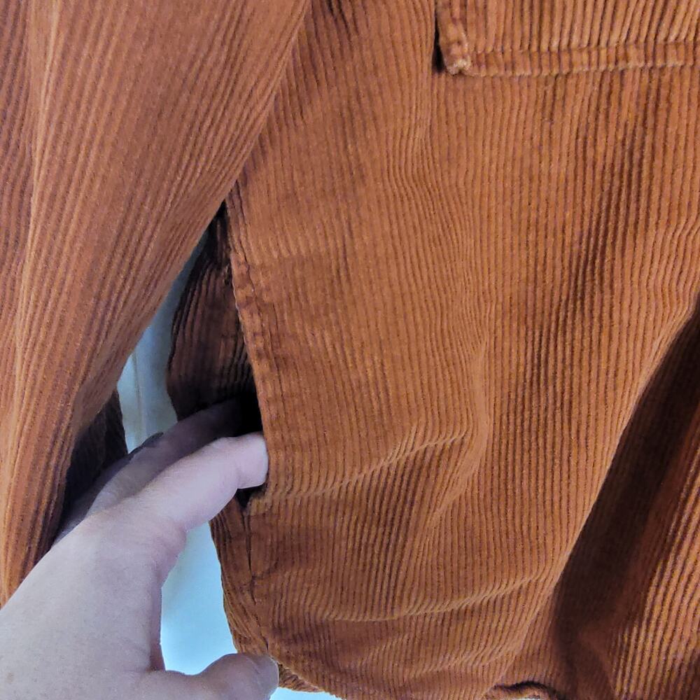 Kensie Jeans brown corduroy snap button chore shacket Size small Outdoors - Picture 7 of 9